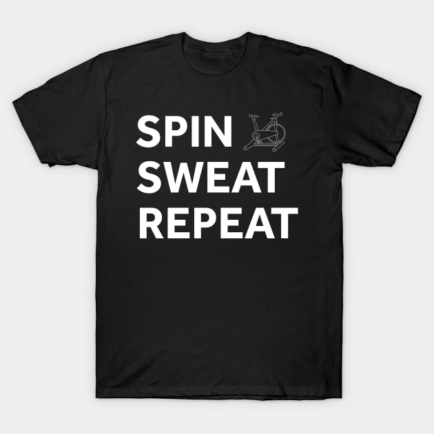 Spin Sweat Repeat T-Shirt by murialbezanson